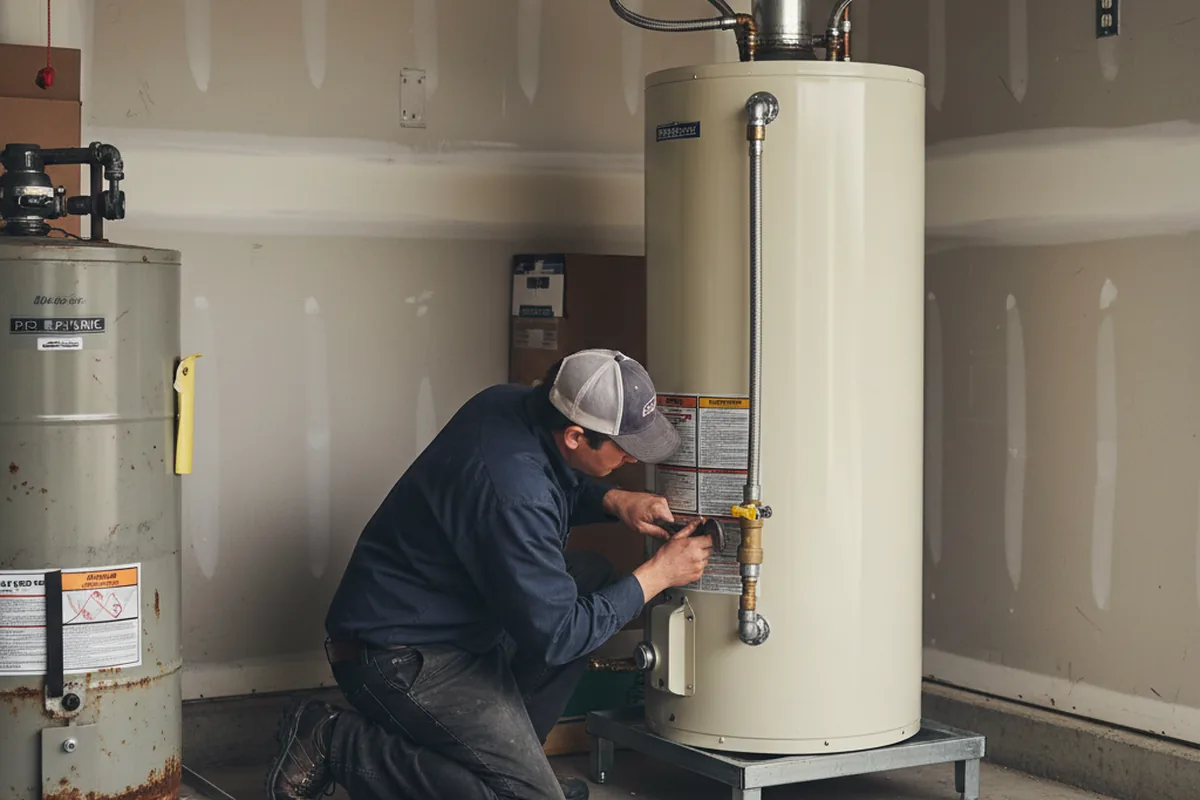 Water heater and shutoff valve replacement in Oroville