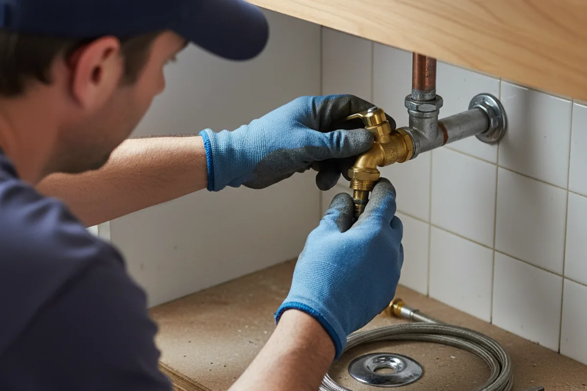Shutoff valve and fitting work during Emergency Plumbing in Oroville